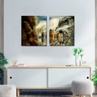 Quadro Decorativo Paisagem Montanha 2 Peças