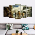 Quadro Decorativo Paisagem Montanha 5 Peças