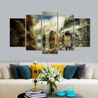 Quadro Decorativo Paisagem Montanha 5 Peças