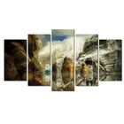 Quadro Decorativo Paisagem Montanha 5 Peças