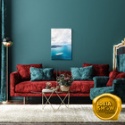 Quadro Decorativo Paisagem Natureza Lindo Mar Azul Raio Sol