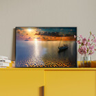 Quadro Decorativo Paisagem Navegando Na Serenidade Com Moldur