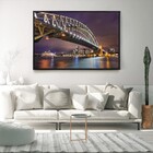 Quadro Decorativo Paisagem Ponte Da Baia De Sydney Com Moldur