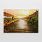 Quadro Decorativo Paisagem Ponte Por Do Sol 1 Tela