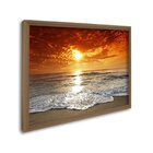 Quadro Decorativo Paisagem Pôr Do Sol Na Praia 1 Tela 60x90 P