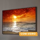 Quadro Decorativo Paisagem Pôr Do Sol Na Praia 1 Tela 60x90 P