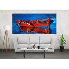 Quadro Decorativo Paisagem Red Boat - 120x60cm