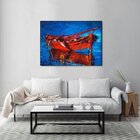 Quadro Decorativo Paisagem Red Boat - 90x60cm