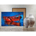 Quadro Decorativo Paisagem Red Boat - 90x60cm