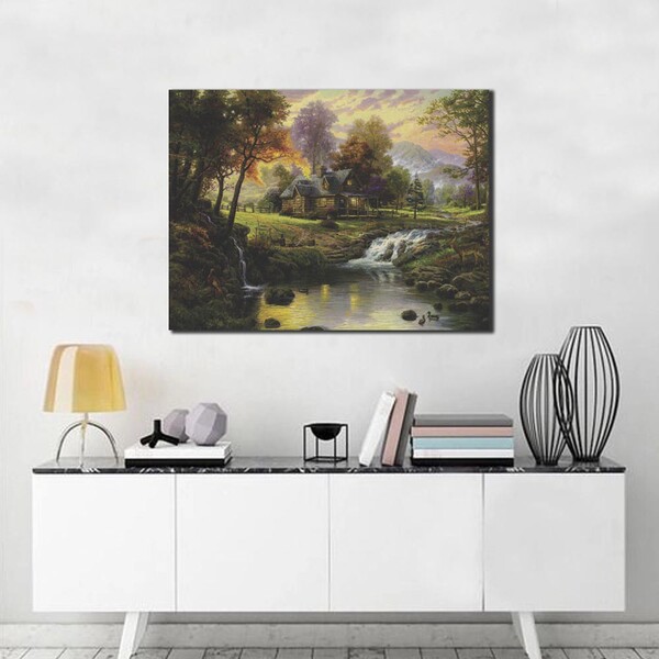 Quadro Decorativo Paisagem Riacho