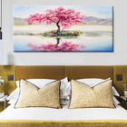 Quadro Decorativo Paisagem Sakura Isle - 100x70 Cm