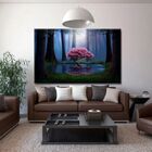Quadro Decorativo Paisagem Sakura Reflex - 120x80cm