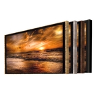 Quadro Decorativo Paisagem Sun Moldura Preto 90x60