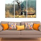 Quadro Decorativo Paisagem Trem 3 Peças