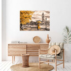 Quadro Decorativo Paisagem Umbrella Gold - 120x80 Cm