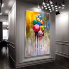 Quadro Decorativo Paisagem Umbrella Paint Com Moldura Prata 1