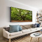 Quadro Decorativo Paisagem Velha Árvore Com Moldura Preto 180