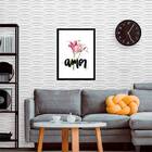Quadro Decorativo Palavra Amor 45x34cm A3 (45 X 34)