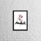 Quadro Decorativo Palavra Saudade 45x34cm A3 (45 X 34)