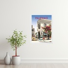 Quadro Decorativo Palermo - Buenos Aires 24x18cm Moldura Preta