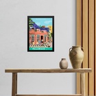 Quadro Decorativo Palermo Soho- Buenos Aires 45x34cm Moldura