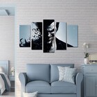 Quadro Decorativo Palhaço Coringa Sala E Quarto 5 Peças