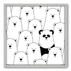 Quadro Decorativo - Panda - 70cm X 70cm - 025qnsdb