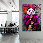 Quadro Decorativo Panda Cash