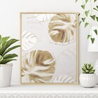 Quadro Decorativo Para Hall De Entrada Com Moldura Folhas Gol