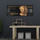 Quadro Decorativo Para Sala Quarto Cozinha Dinheiro Nota Um M