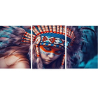 Quadro Decorativo Para Sala Quarto Cozinha Índia Apache Para