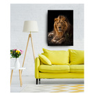 Quadro Decorativo Para Sala Quarto Escritorio 60x90cm Leão Se