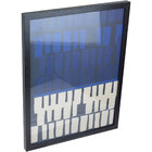Quadro Decorativo Parede Casa Home&co Mdf 39x29x2cm Azul