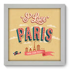 Quadro Decorativo - Paris - 22cm X 22cm - 039qdmb