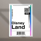 Quadro Decorativo Passagem Para Disney 24x18cm Moldura Preta