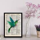 Quadro Decorativo Passarinho Beija Flor 45x34cm A3 (45 X 34)