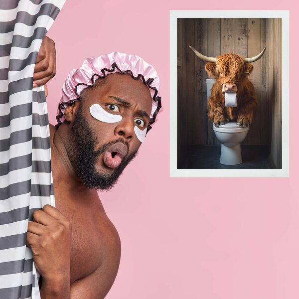 Quadro Decorativo Passarinhos Abstratos - Silhueta 24x18cm Mo