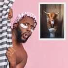 Quadro Decorativo Passarinhos Abstratos - Silhueta 33x24cm Mo