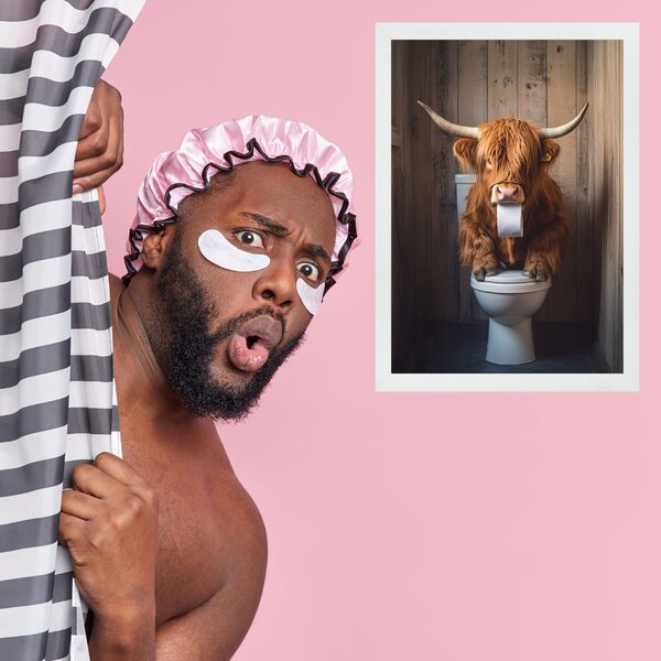 Quadro Decorativo Passarinhos Abstratos - Silhueta 33x24cm Mo