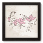 Quadro Decorativo - Pássaro - 22cm X 22cm - 022qdfp