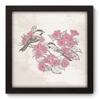 Quadro Decorativo - Pássaros - 22cm X 22cm - 020qdfp