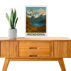 Quadro Decorativo Patagônia 33x24cm - Com Vidro Moldura Preta