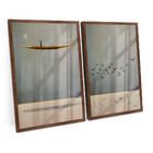 Quadro Decorativo Path Of Soul 2 Telas Minimalista Elegante 7