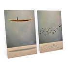Quadro Decorativo Path Of Soul 2 Telas Minimalista Elegante 7