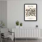 Quadro Decorativo Paul Klee Young Moe  - 70x50cm Moldura Preta