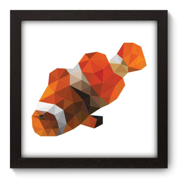 Quadro Decorativo - Peixe Palhaço - 22cm X 22cm - 040qdsp