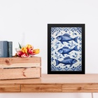 Quadro Decorativo Peixes Portugueses 33x24cm - Com Vidro Mold