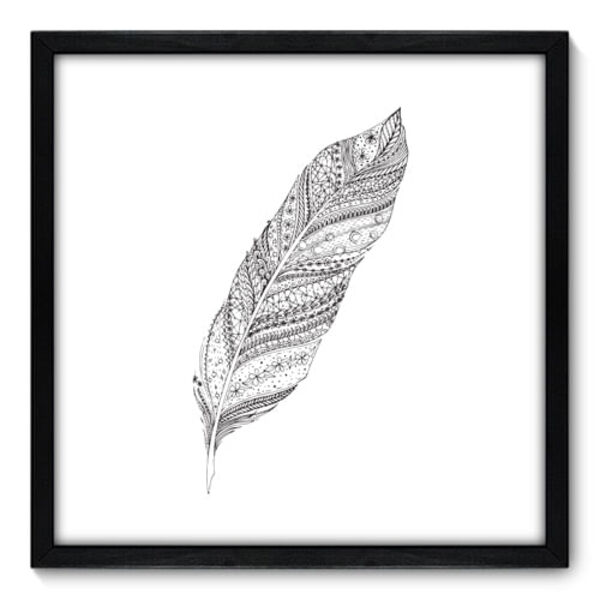 Quadro Decorativo - Pena - 50cm X 50cm - 027qnscp