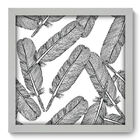 Quadro Decorativo - Penas - 33cm X 33cm - 026qnsbb