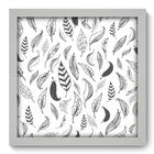 Quadro Decorativo - Penas - 33cm X 33cm - 154qdsb